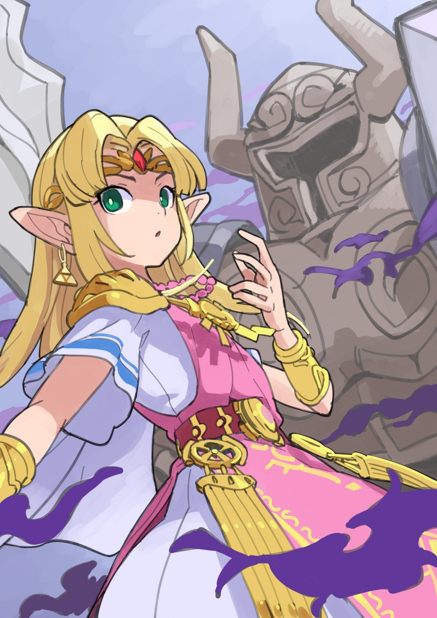 princess zelda and phantom (the legend of zelda and 3 more) drawn by american_dog_wo