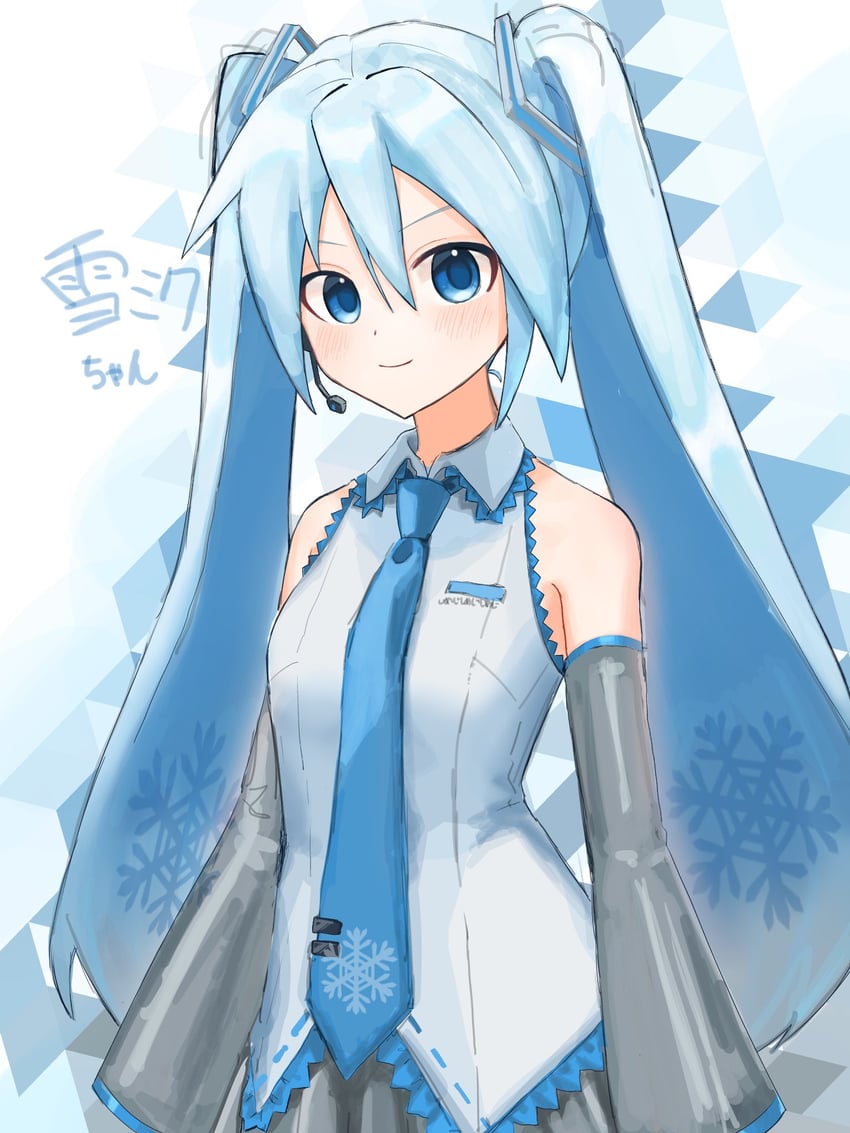hatsune miku and yuki miku (vocaloid) drawn by raki_ekaki