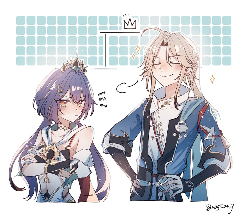 yunli and yanqing (honkai and 1 more) drawn by nagi_24_y