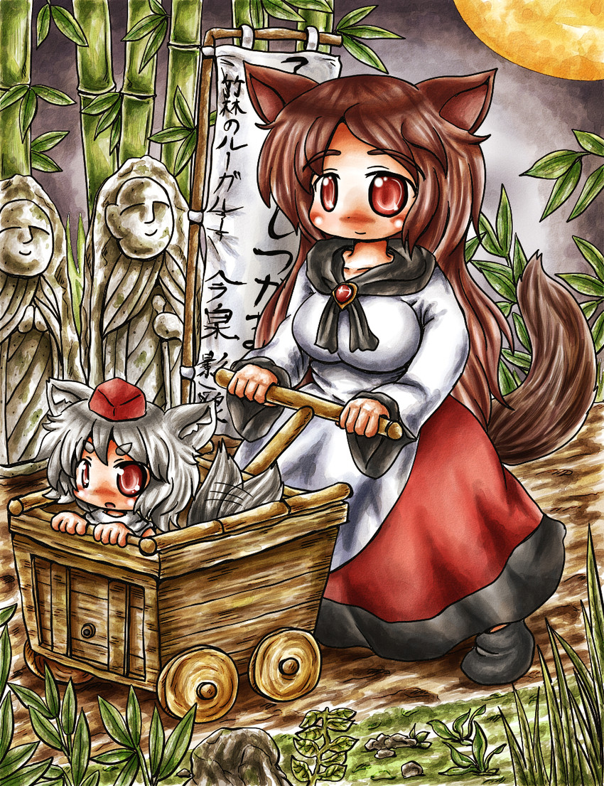 inubashiri momiji and imaizumi kagerou (touhou and 1 more) drawn by ys_(ytoskyoku-57)