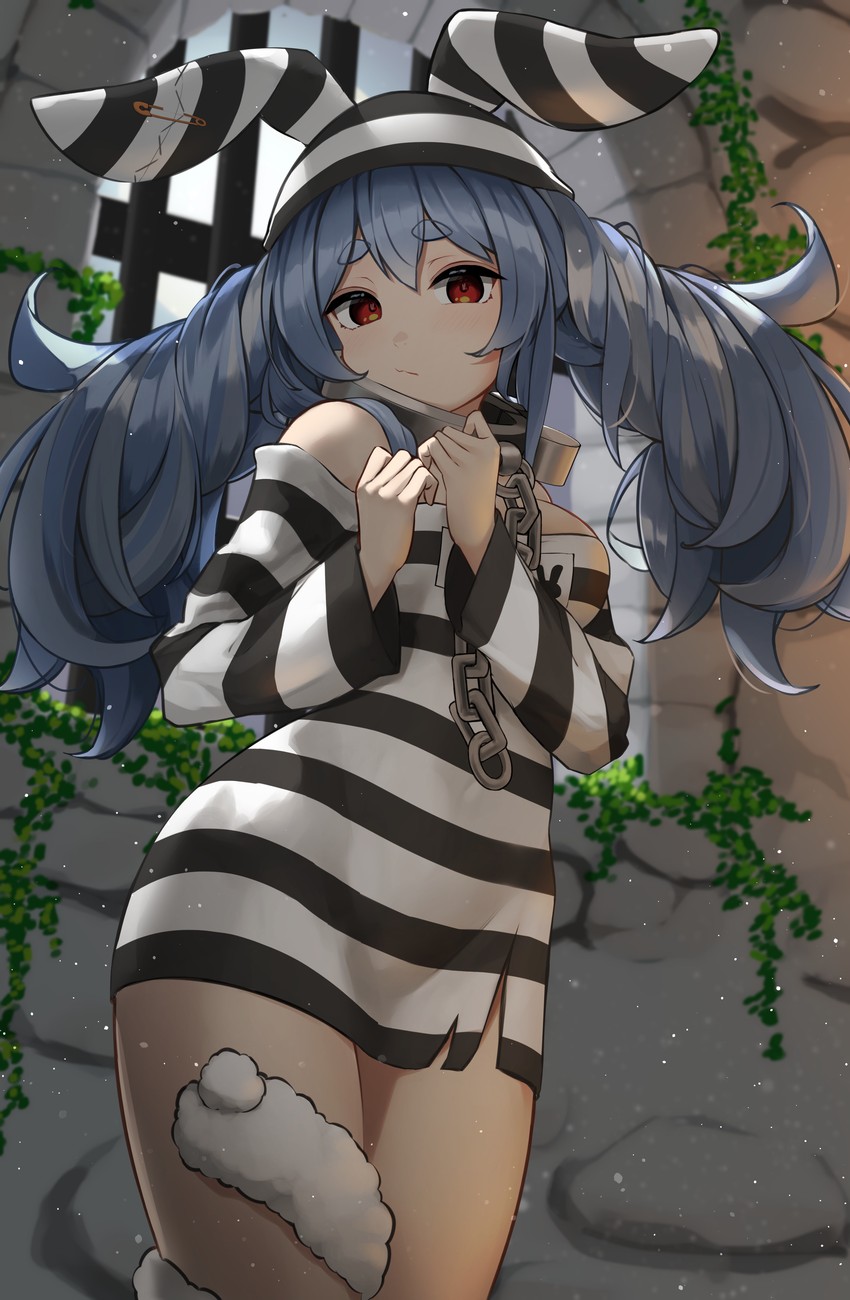 usada pekora and don-chan (hololive) drawn by akiki_(kiki)