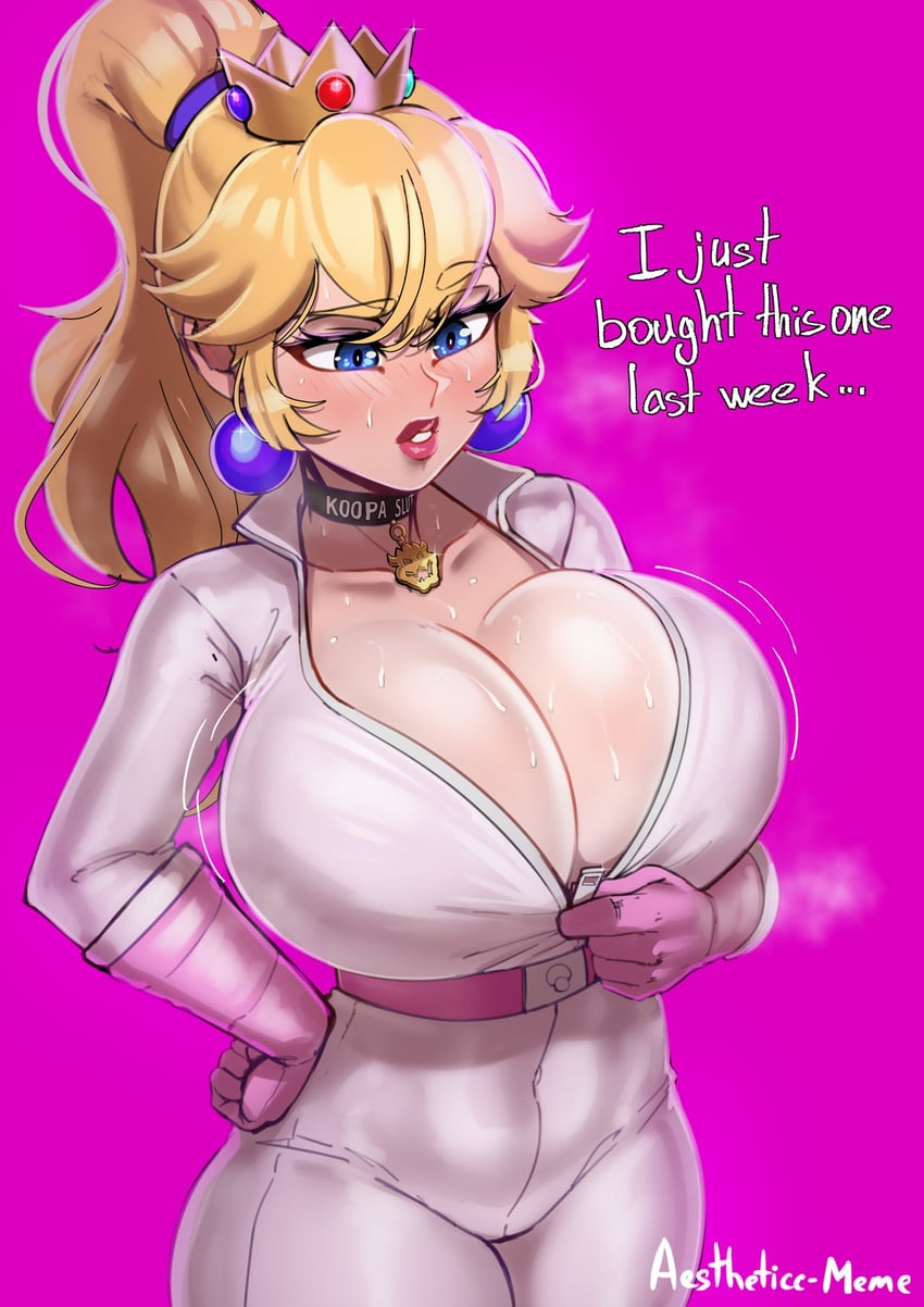 princess peach and biker peach (mario and 1 more) drawn by aestheticc-meme