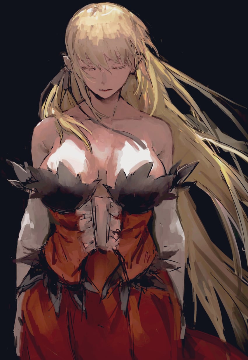 oshino shinobu and kiss-shot acerola-orion heart-under-blade (monogatari and 1 more) drawn by taki_(a313131333)