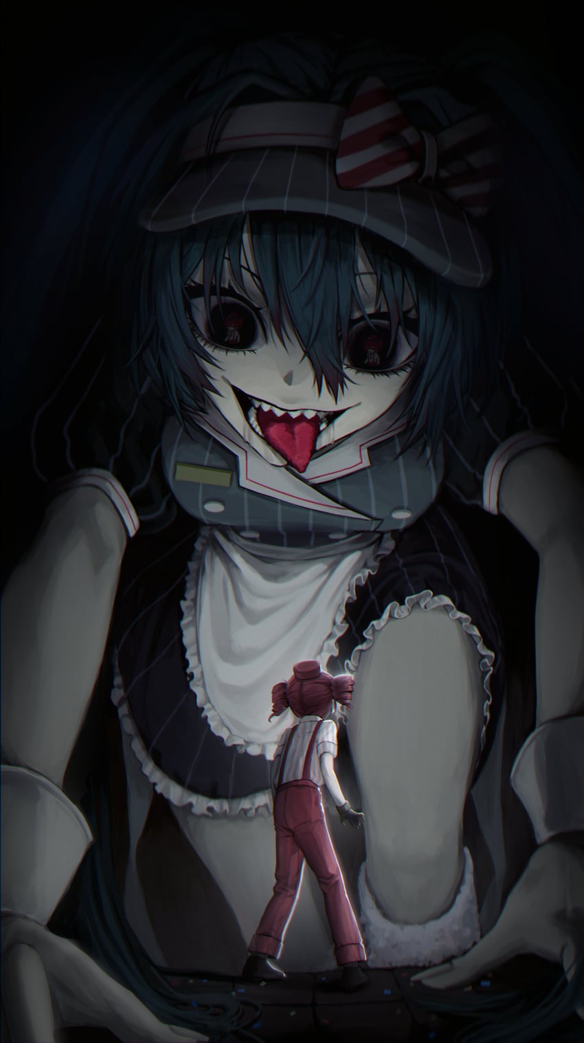hatsune miku and kasane teto (vocaloid and 2 more) drawn by nuk2_owo