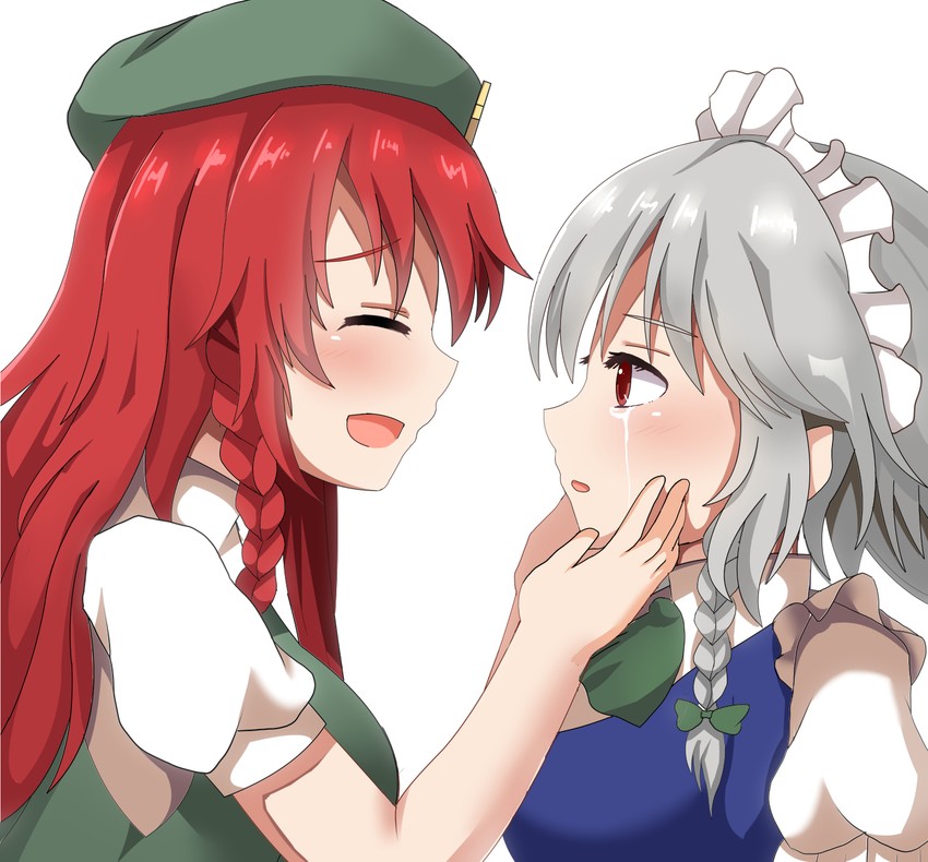 izayoi sakuya and hong meiling (touhou) drawn by guard_vent_jun