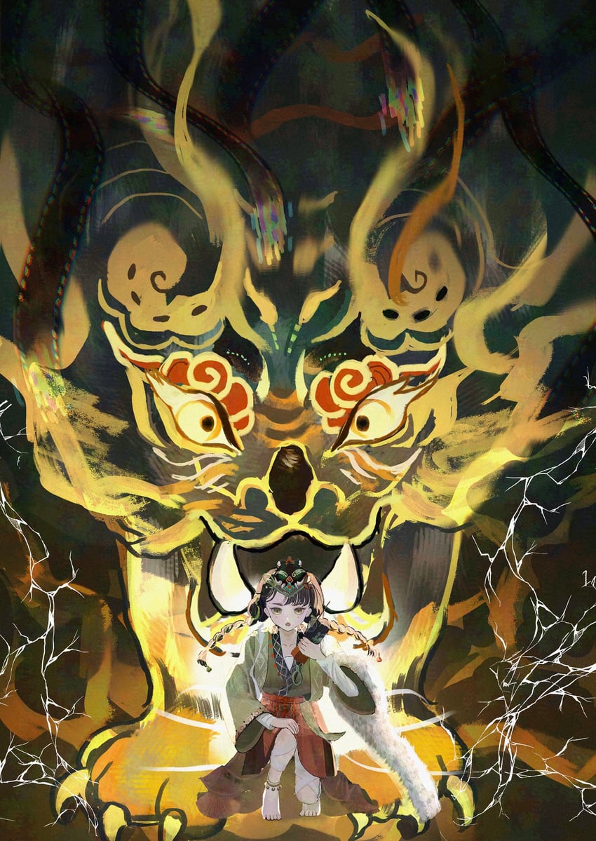 liang yue and qiangliang (reverse:1999) drawn by amedama_ameme