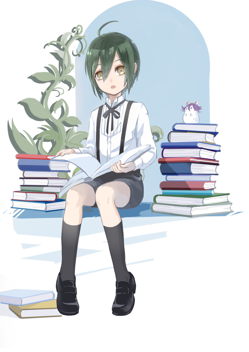 oma kokichi and saihara shuichi (danganronpa and 1 more) drawn by shiro_q~