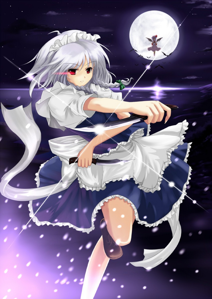 remilia scarlet and izayoi sakuya (touhou) drawn by cloudy.r