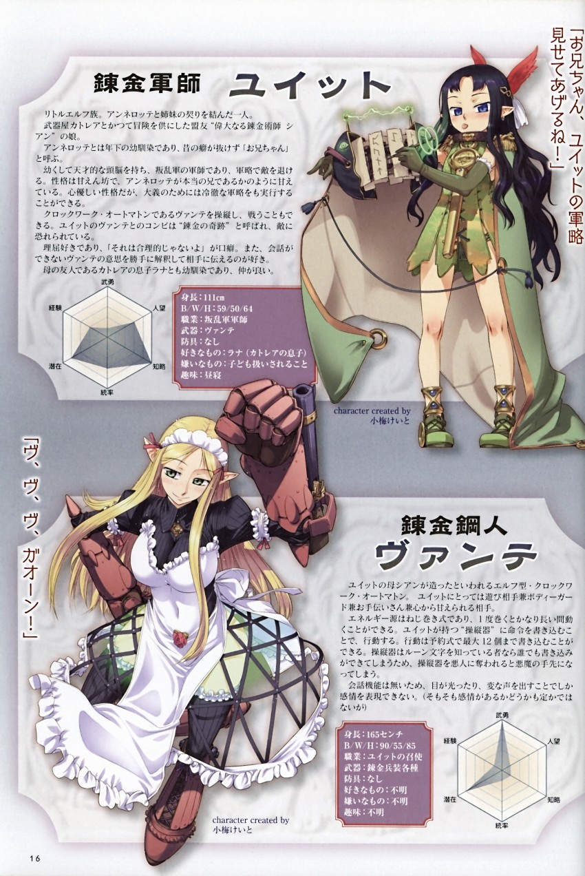 vante and yuit (queen's blade and 1 more) drawn by koume_keito
