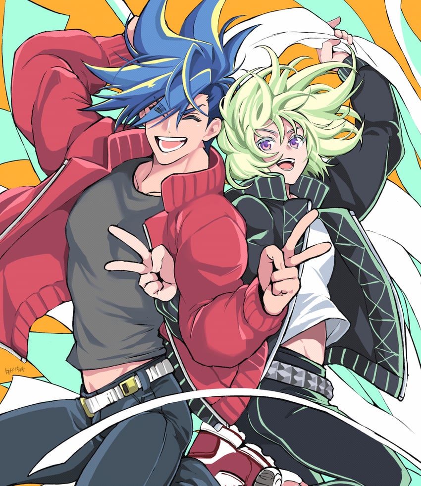 lio fotia and galo thymos (promare) drawn by takatsuki_ichi