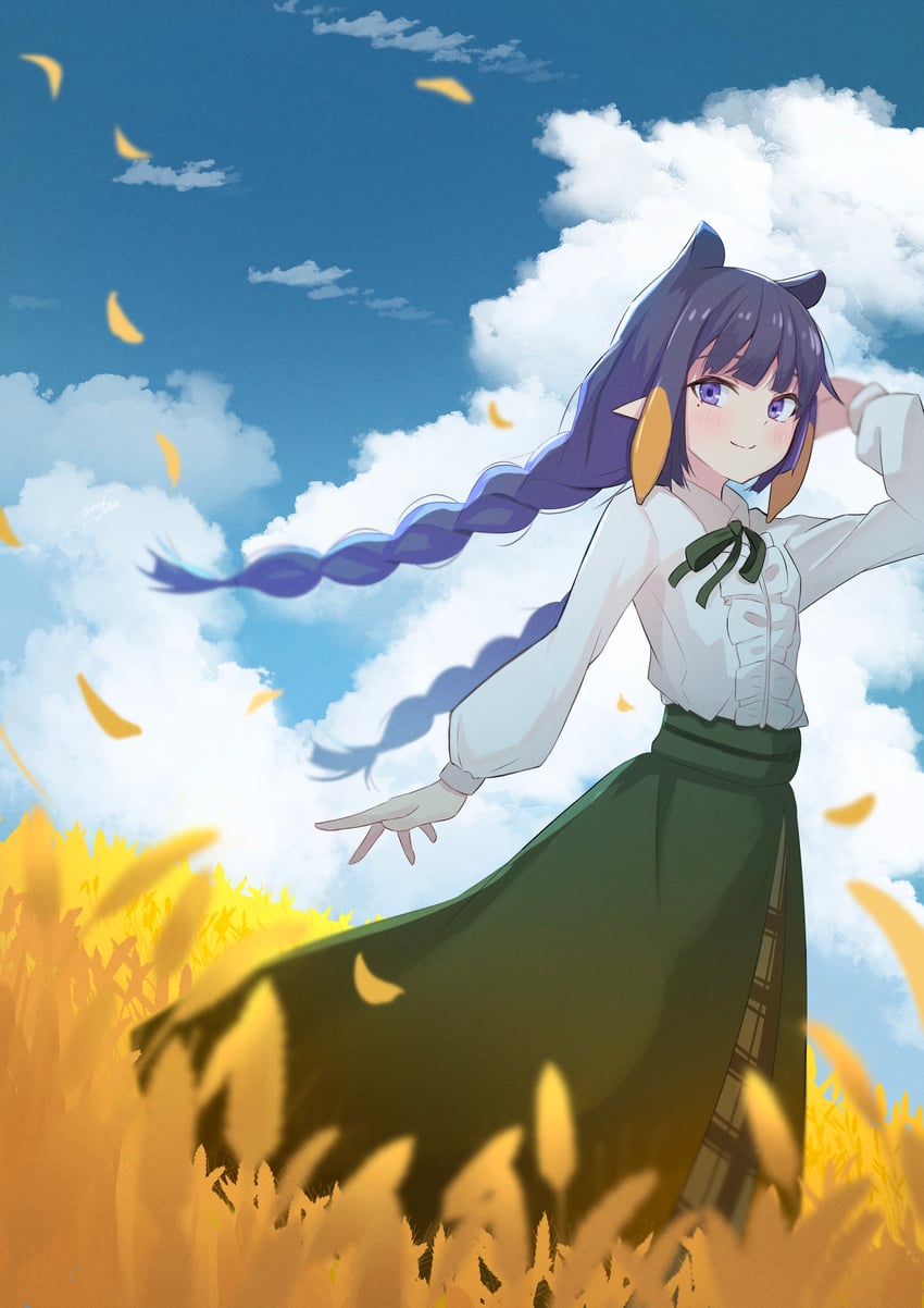 ninomae ina'nis (hololive and 2 more) drawn by kenjun