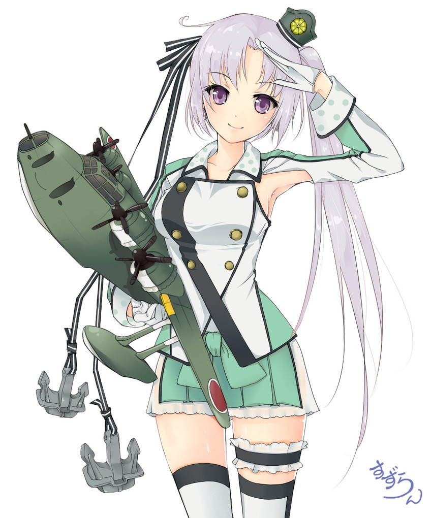 akitsushima and nishikitaitei-chan (kantai collection) drawn by suzuran_(hiro500)