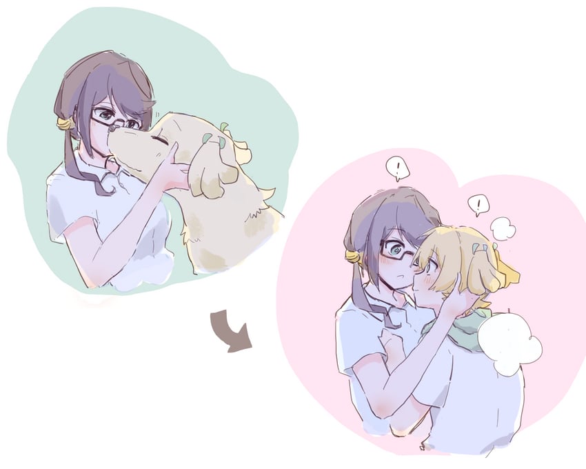 daiba nana and hoshimi junna (shoujo kageki revue starlight) drawn by haneshin35