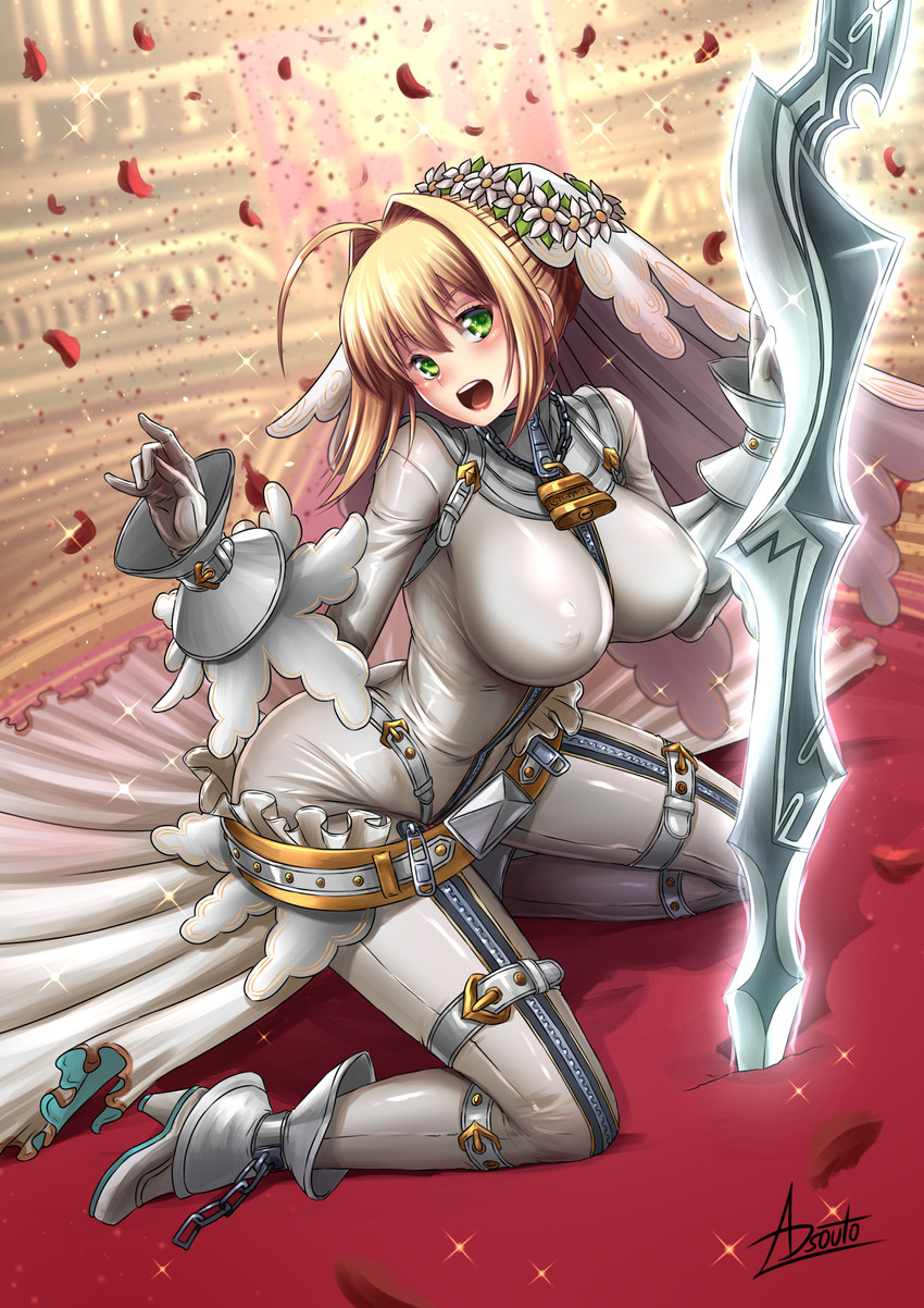 nero claudius (fate and 3 more) drawn by adsouto