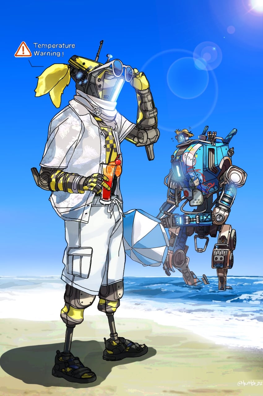 pilot, ronin, and phase shift pilot (titanfall and 1 more) drawn by kotone_a