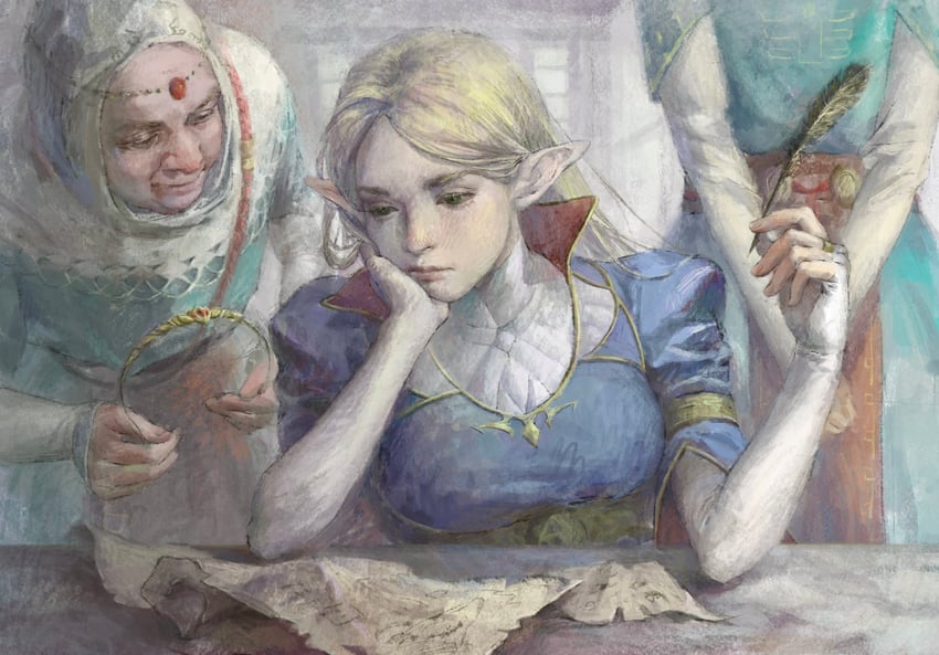 princess zelda (the legend of zelda and 1 more) drawn by aizheajsee