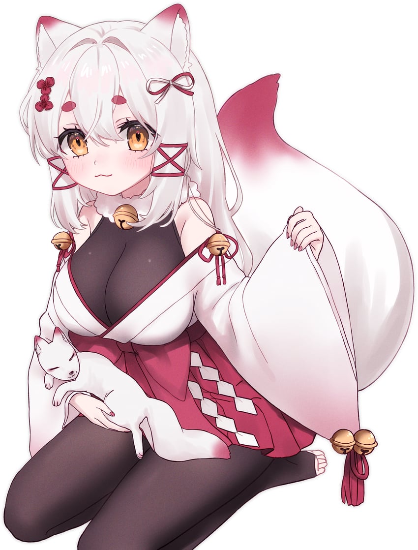 kagari kitsune (indie virtual youtuber) drawn by tai_ki_bansay