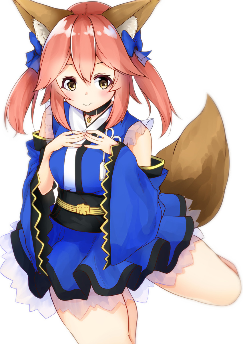 tamamo and tamamo no mae (fate and 2 more) drawn by zarashi