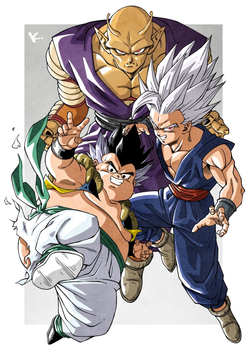 son gohan, piccolo, gohan beast, gotenks, orange piccolo, and 1 more (dragon ball and 2 more) drawn by kakeru_(dbskakeru)