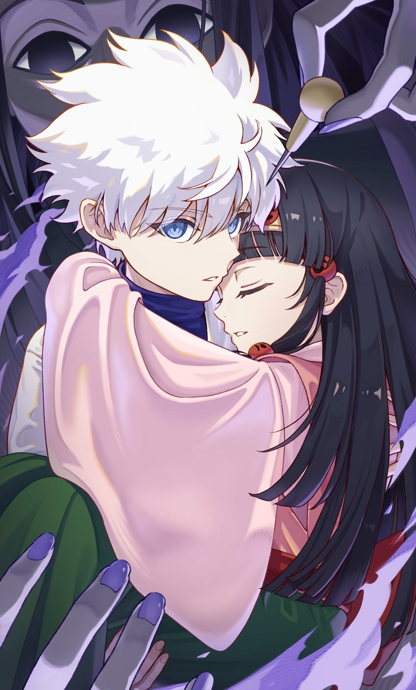 killua zoldyck, illumi zoldyck, and alluka zoldyck (hunter x hunter) drawn by takyohirano