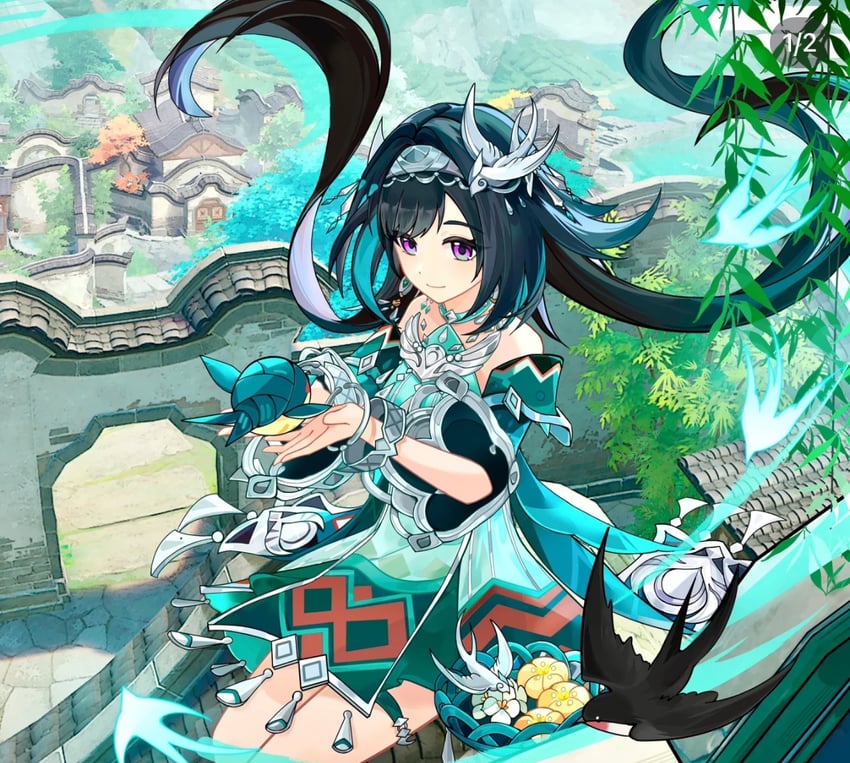 lan yan (genshin impact) drawn by alcohol076