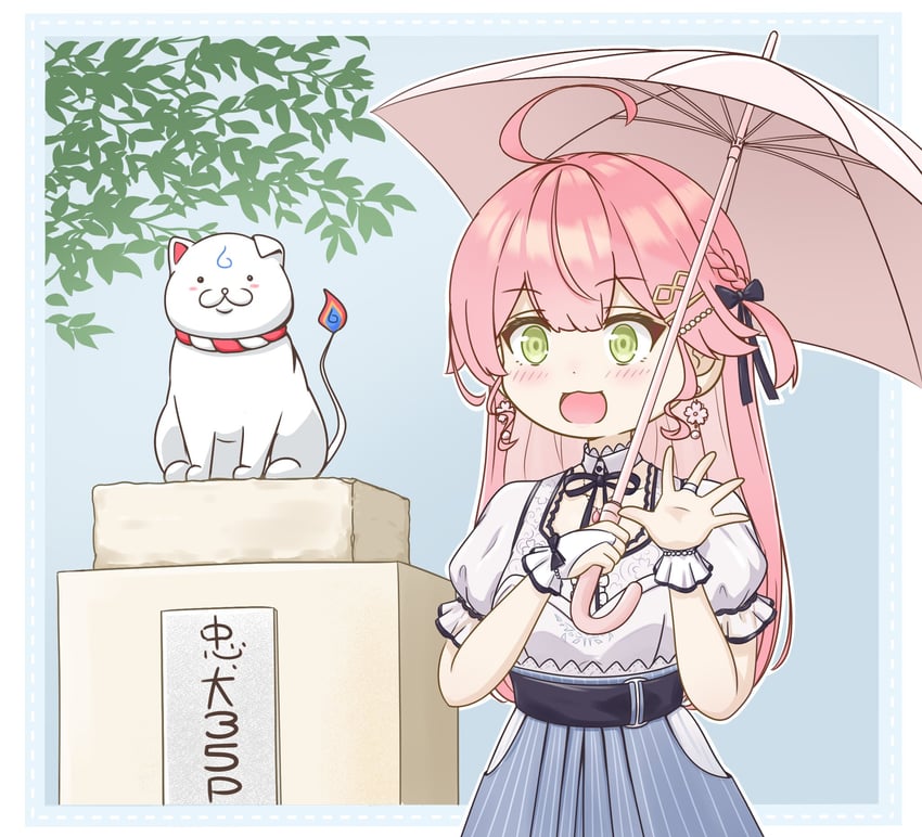 sakura miko, 35p, and hachikou (hololive) drawn by phantom_666_2