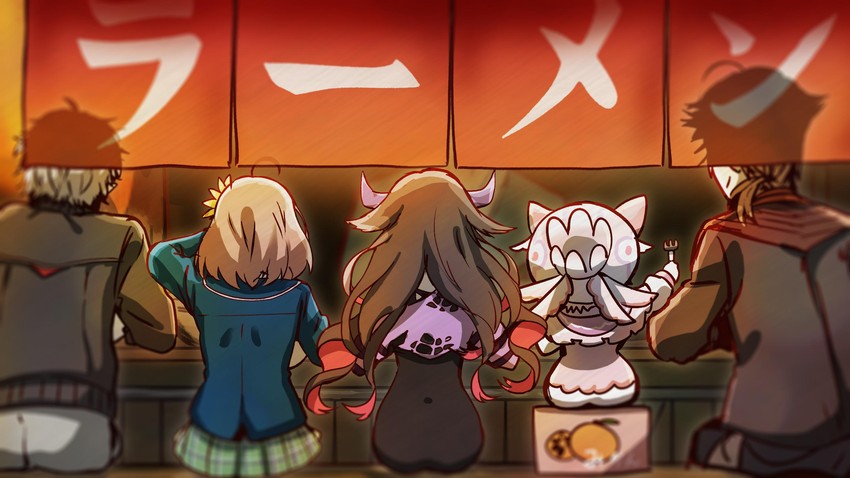 honma himawari, fushimi gaku, kuzuha, ushimi ichigo, maimoto keisuke, and 1 more (nijisanji) drawn by fujita_758634