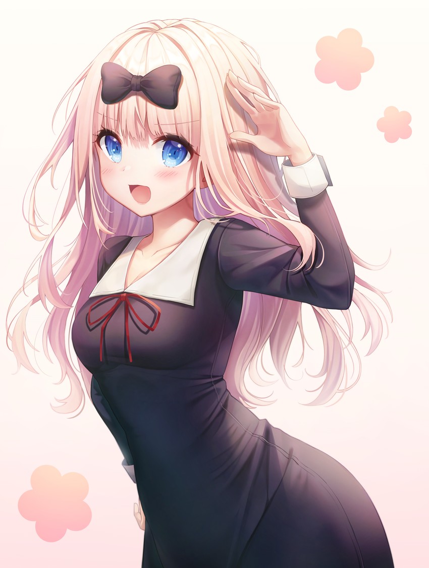 fujiwara chika (kaguya-sama wa kokurasetai ~tensai-tachi no renai zunousen~) drawn by kyubi_(99b_1226)