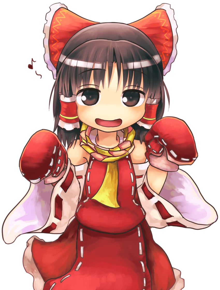 hakurei reimu and benikurage (touhou and 1 more) drawn by ayuki_(47881314)