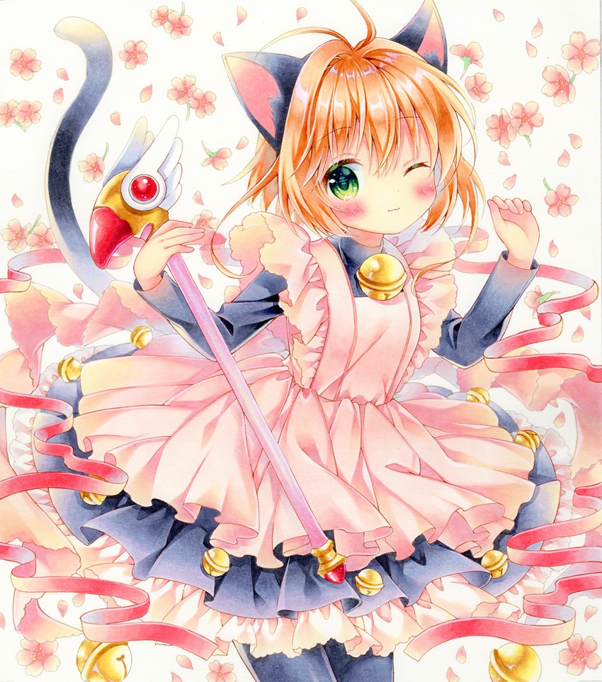 kinomoto sakura (cardcaptor sakura) drawn by puu_(kari---ume)