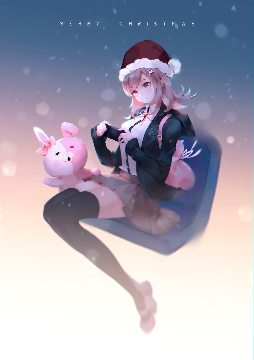 nanami chiaki and monomi (danganronpa and 2 more) drawn by vienri