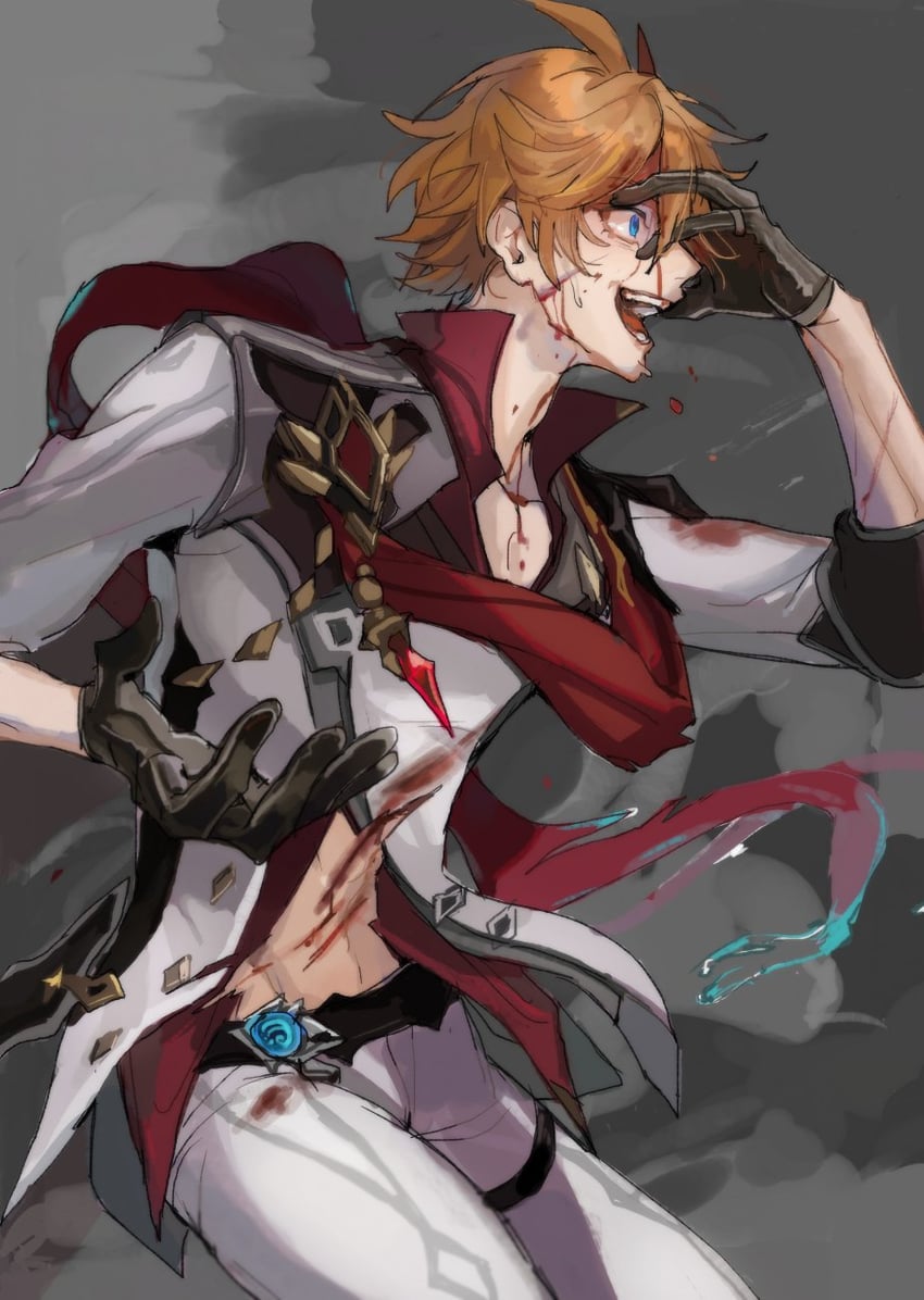 tartaglia (genshin impact) drawn by ui_(gnu_isn)