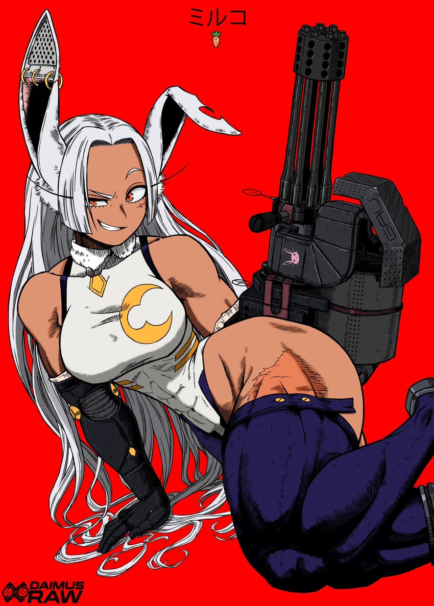 mirko (boku no hero academia) drawn by daimus_raw and mirkosimps