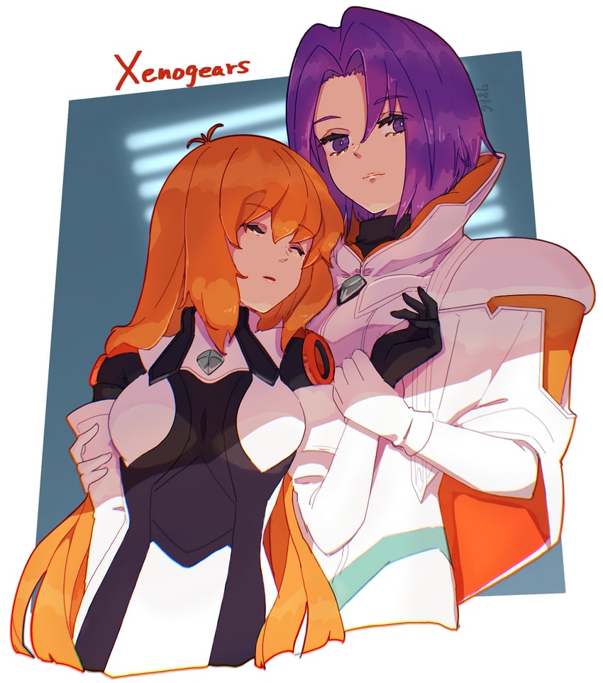 elhaym van houten and miang hawwa (xenogears) drawn by naekam