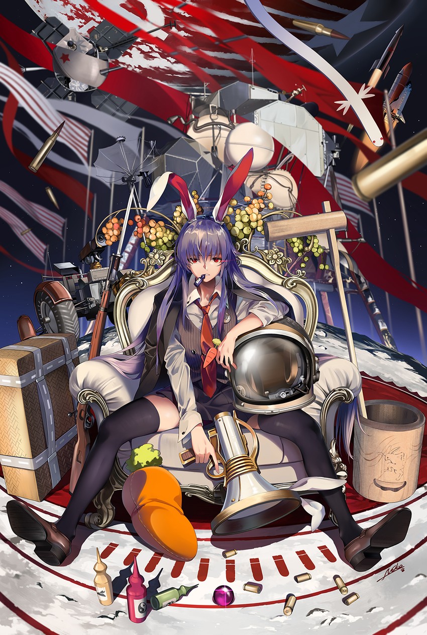 reisen udongein inaba (touhou and 2 more) drawn by neko_(yanshoujie)