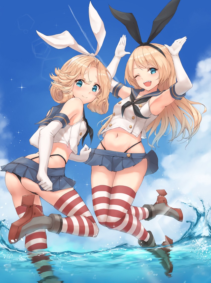 shimakaze, jervis, and janus (kantai collection) drawn by k_jie