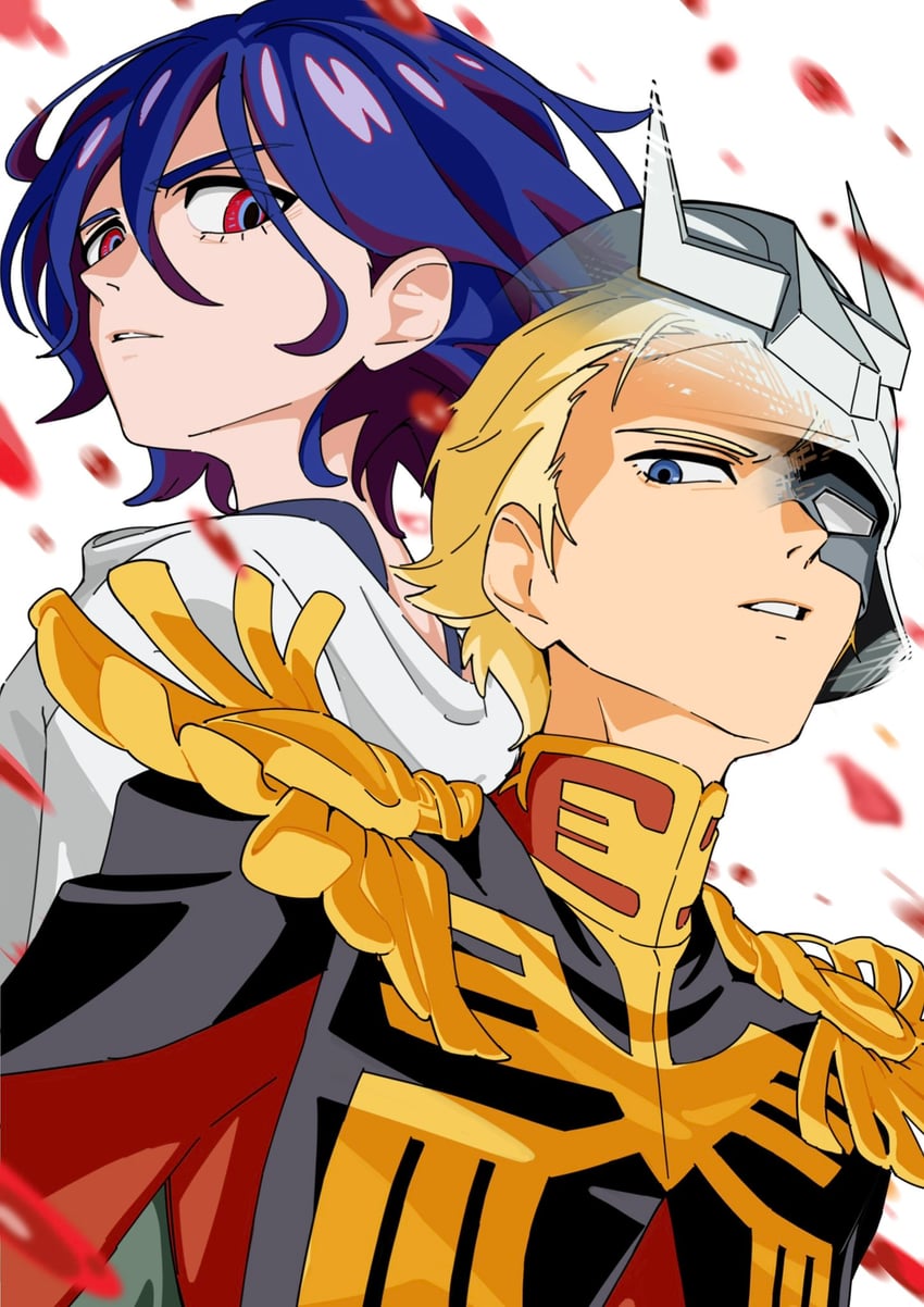 char aznable and shuji ito (gundam and 1 more) drawn by yy_shibata