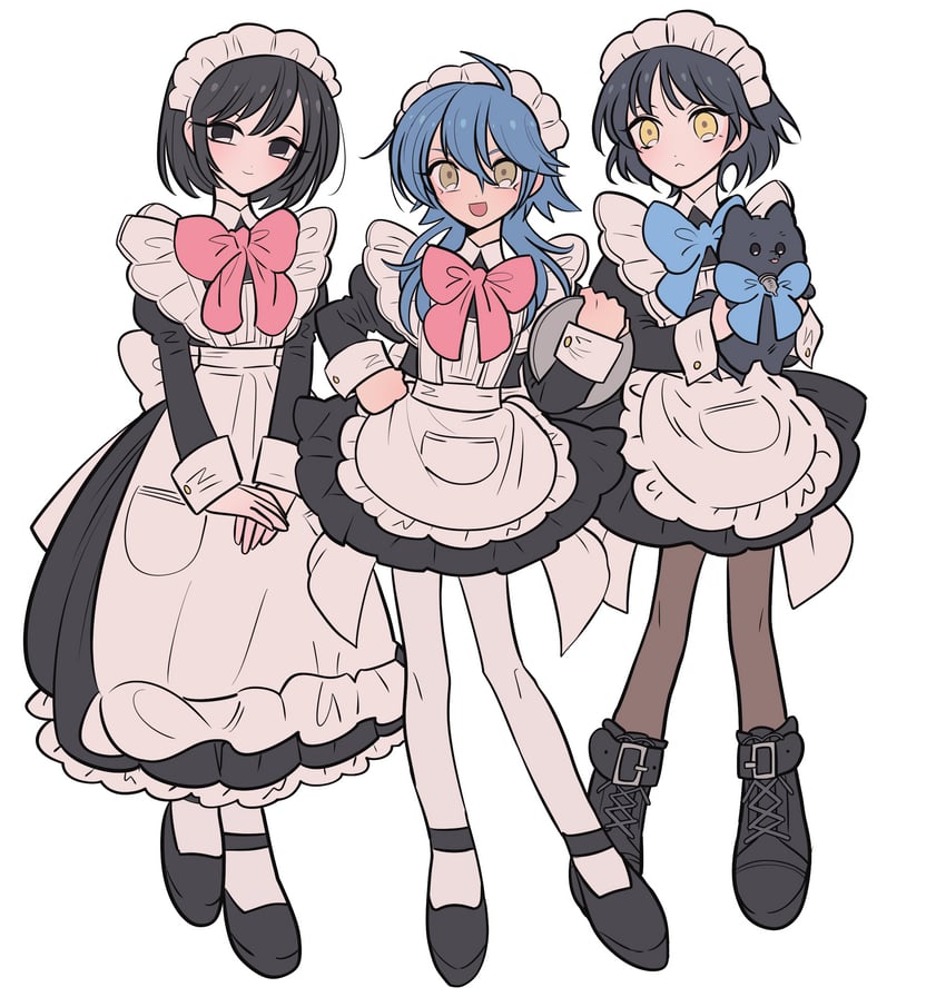 seragaki aoba, ren, and sei (dramatical murder) drawn by meremero