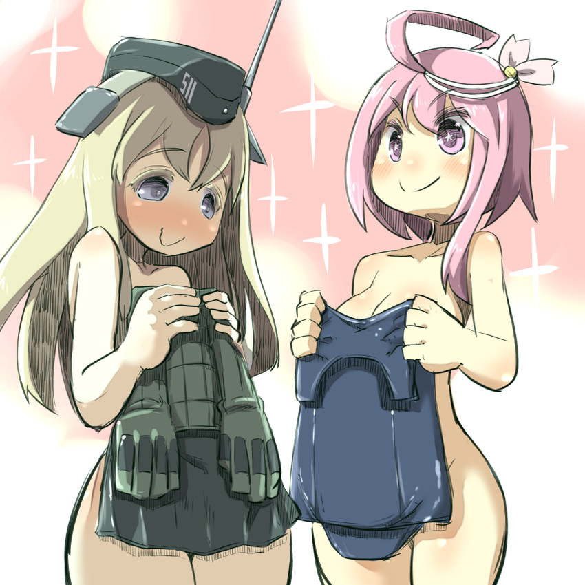i-58 and u-511 (kantai collection) drawn by u-non_(annon'an)