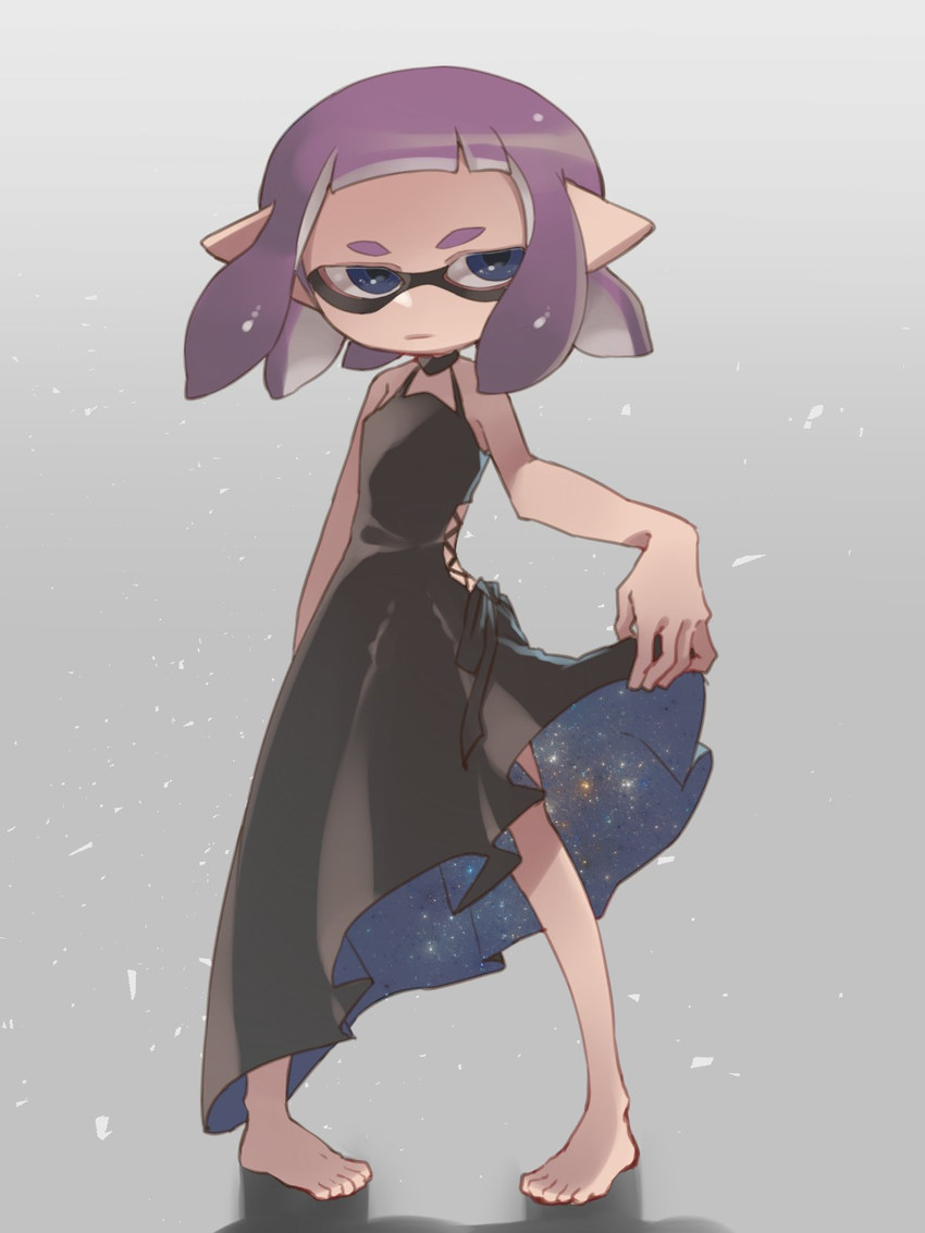 inkling player character and inkling girl (splatoon) drawn by prat_rat