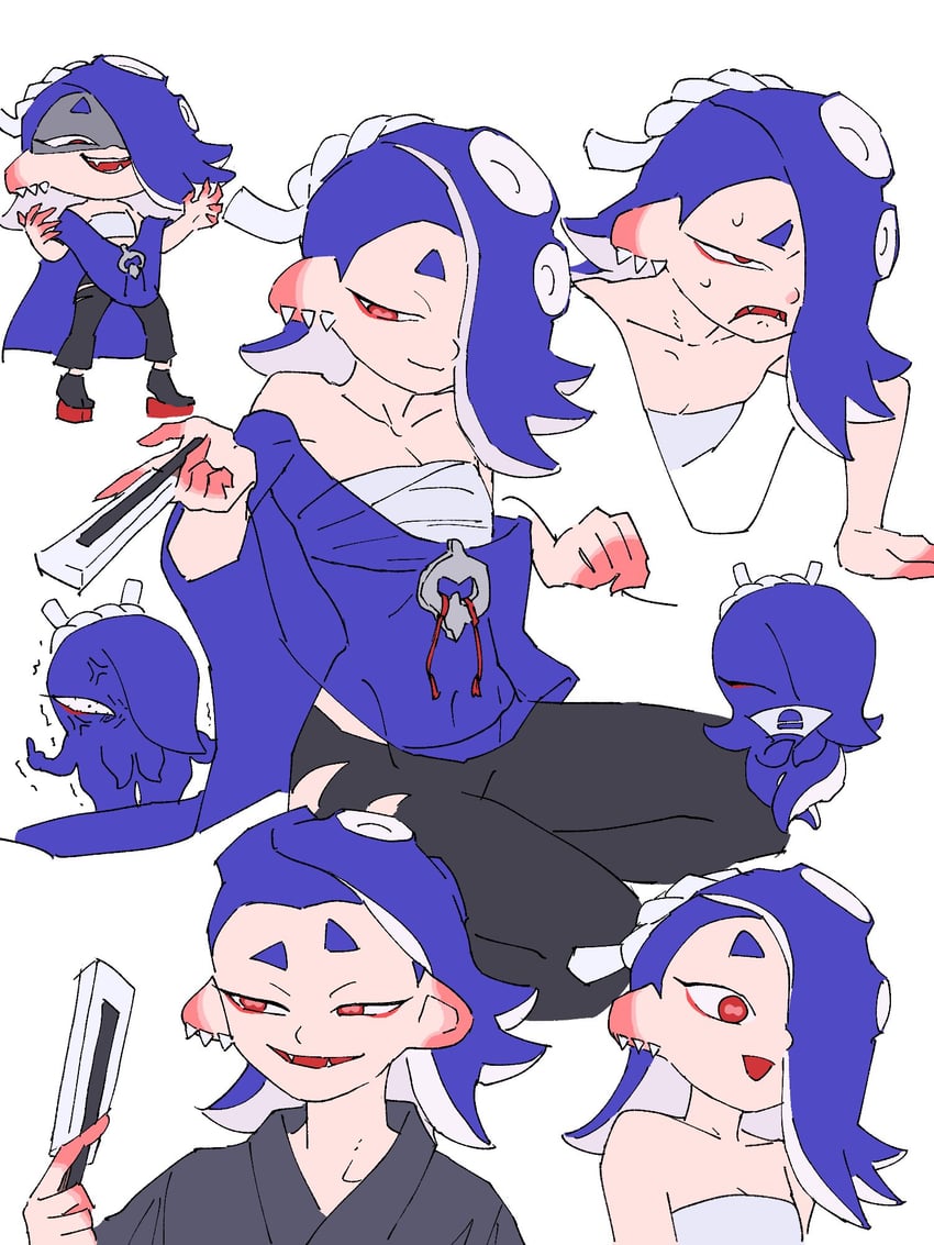 shiver (splatoon and 1 more) drawn by jounetsu_(jonetunoaoitako)