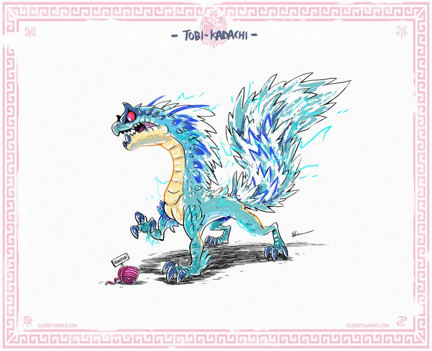 tobi-kadachi (monster hunter and 1 more) drawn by eliz0r