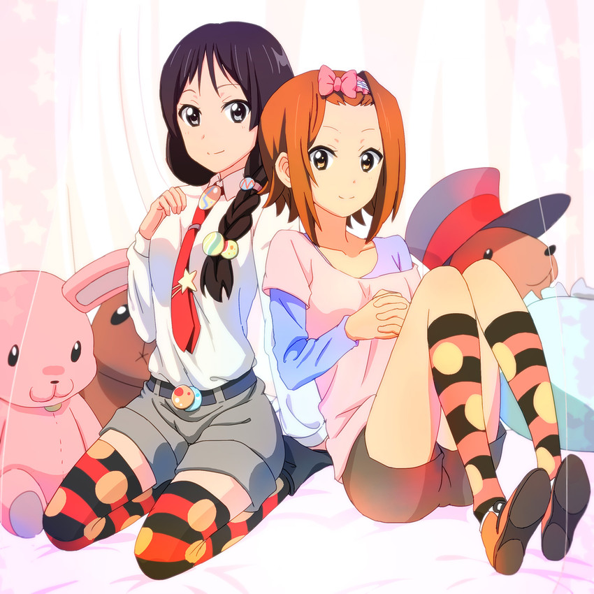 akiyama mio and tainaka ritsu (k-on!) drawn by piroaki