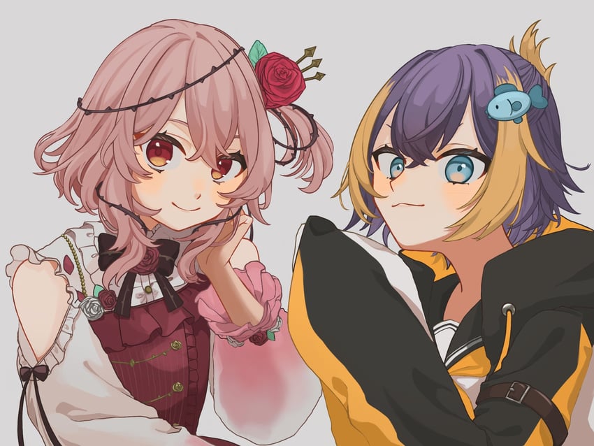 petra gurin and rosemi lovelock (nijisanji and 1 more) drawn by umeta_(upwp8eedup4302c)