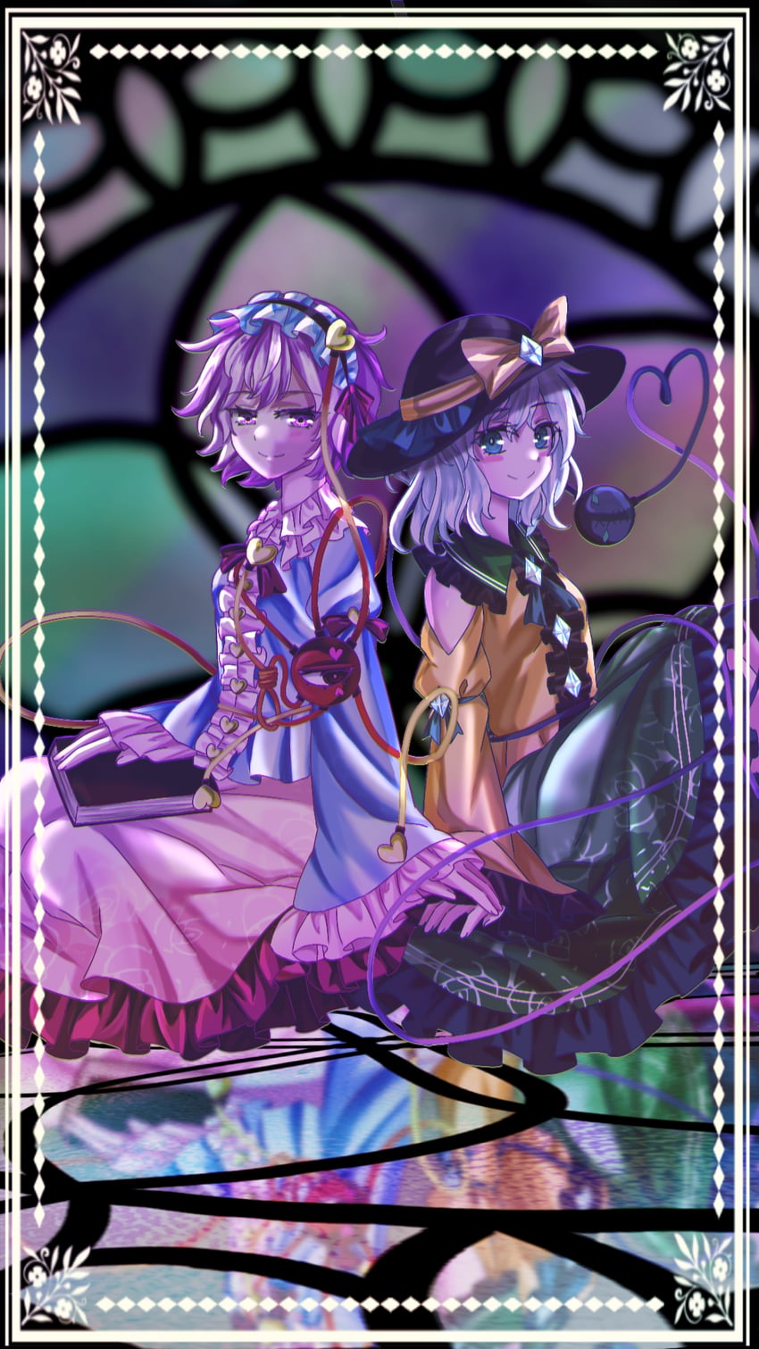 komeiji koishi and komeiji satori (touhou) drawn by mito_(fate)