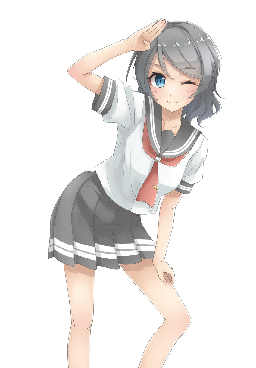 watanabe you (love live! and 1 more) drawn by honorikiti