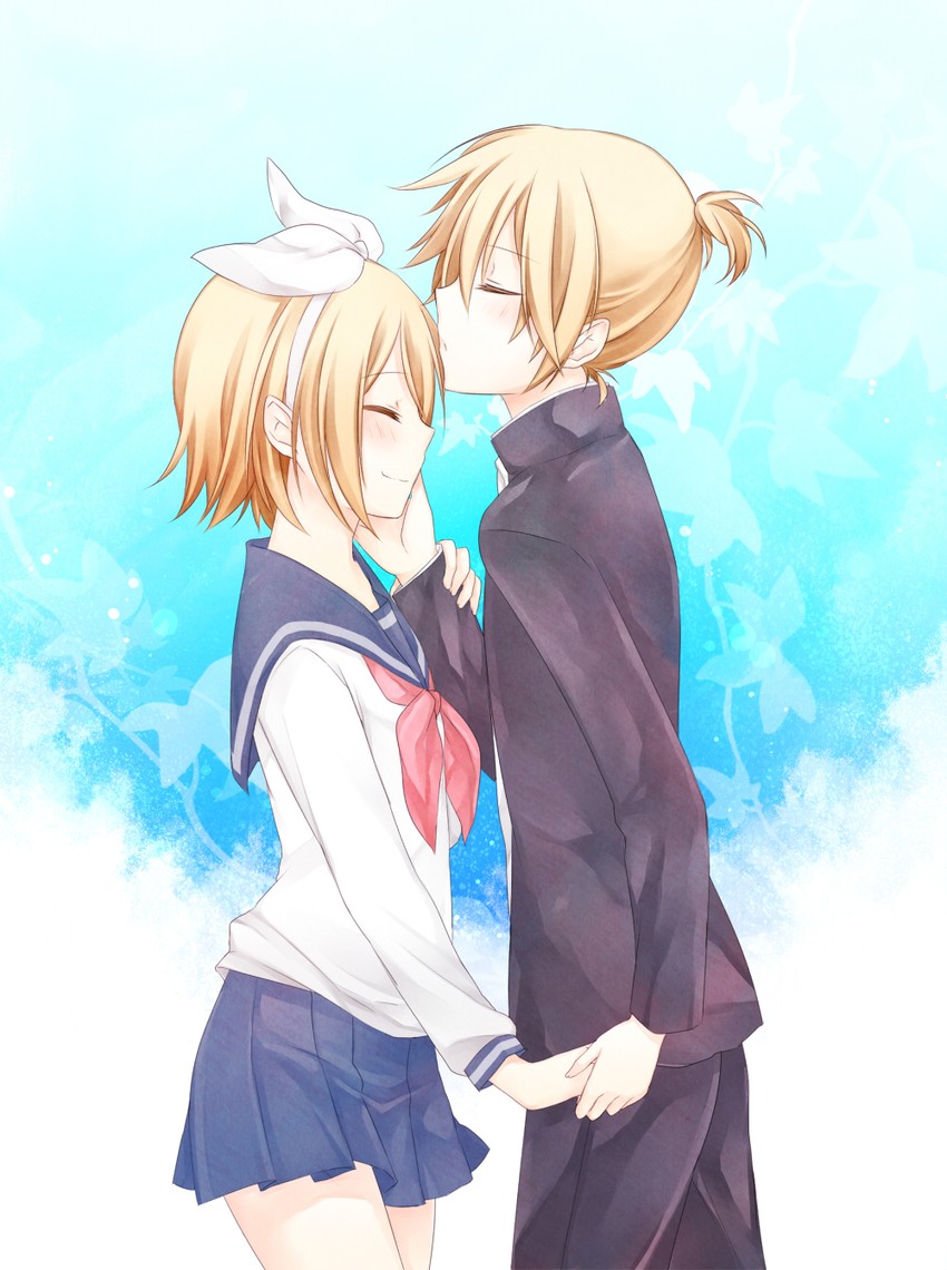 kagamine rin and kagamine len (vocaloid) drawn by yuuki_arisu_(yuigi)