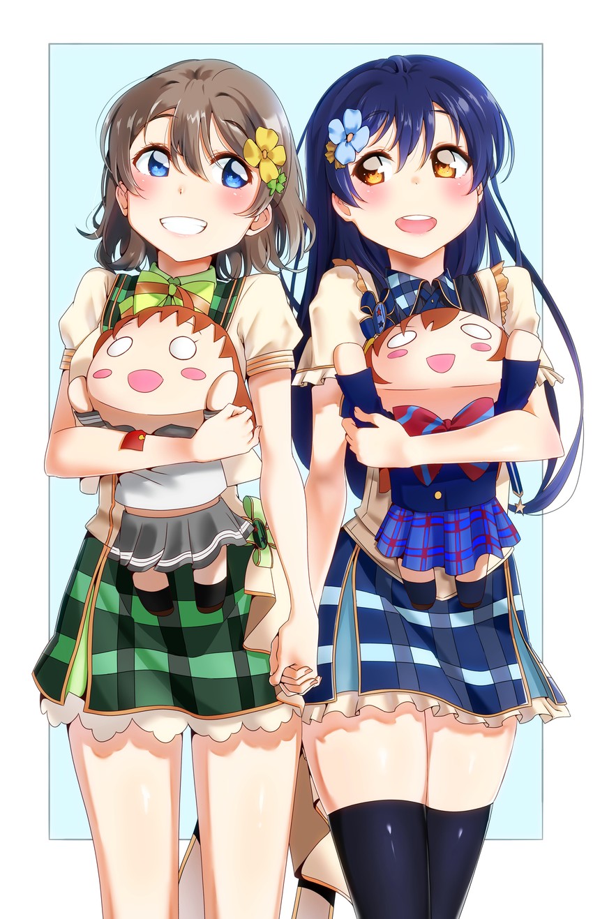 sonoda umi, watanabe you, kosaka honoka, and takami chika (love live! and 3 more) drawn by igarashi_kyouhei
