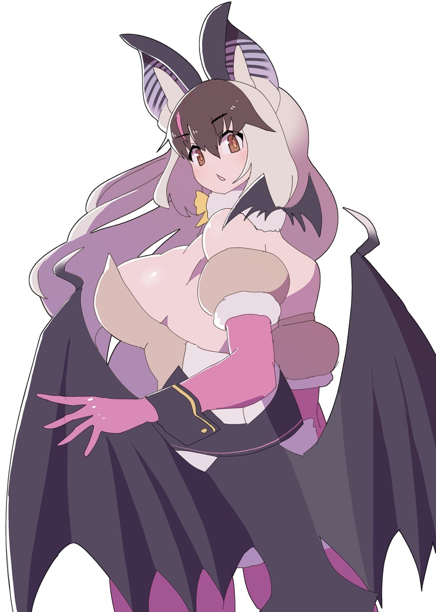 brown long-eared bat (kemono friends and 1 more) drawn by nishuu_miri