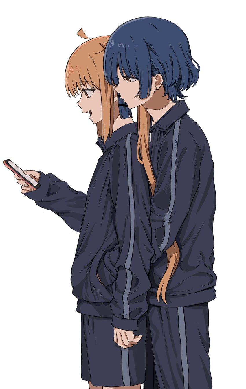ijichi nijika and yamada ryo (bocchi the rock!) drawn by ibuki_(ibuki0118)